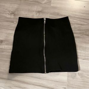 High waisted miniskirt black party skirt